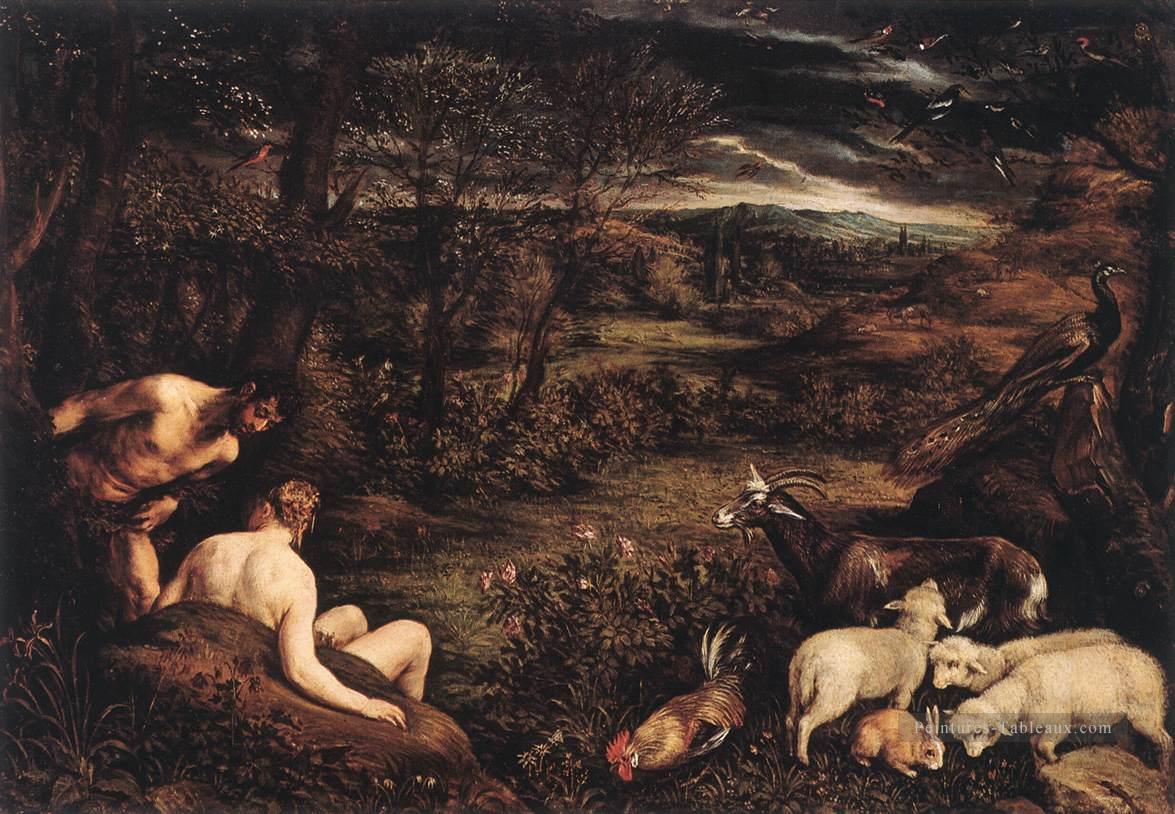Jardin d’Eden Jacopo Bassano Peintures à l'huile